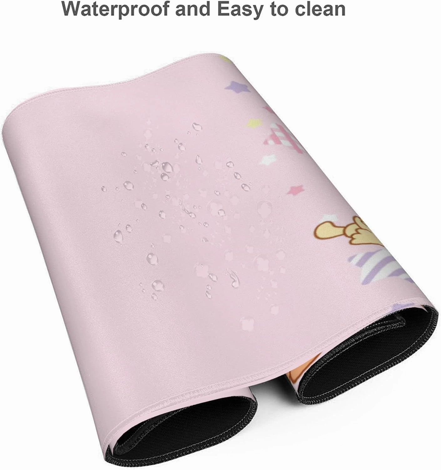 Pink Kawaii Girly Gaming Mouse Pad, Cute Long Extended XXL Desk Mat, Extra Large Mousepad Girl Keyboard Pads for Work Game Office Home, 35.4'' X 15.7''