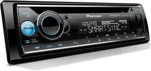 Pioneer DEH-S6220BS Touchscreen Single Din Stereo Receiver Bluetooth CD Player USB/AUX Inputs Apple Android Compatibility Hands-Free Calling