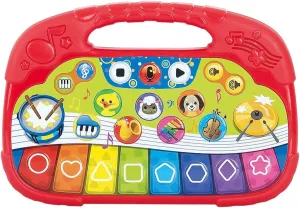 Play Animal Orchestra Keyboard Comfortable & Lightweight Multifunctional Musical-Instruments Toy for Toddler’s Unisex Kid’s 12 Months and up