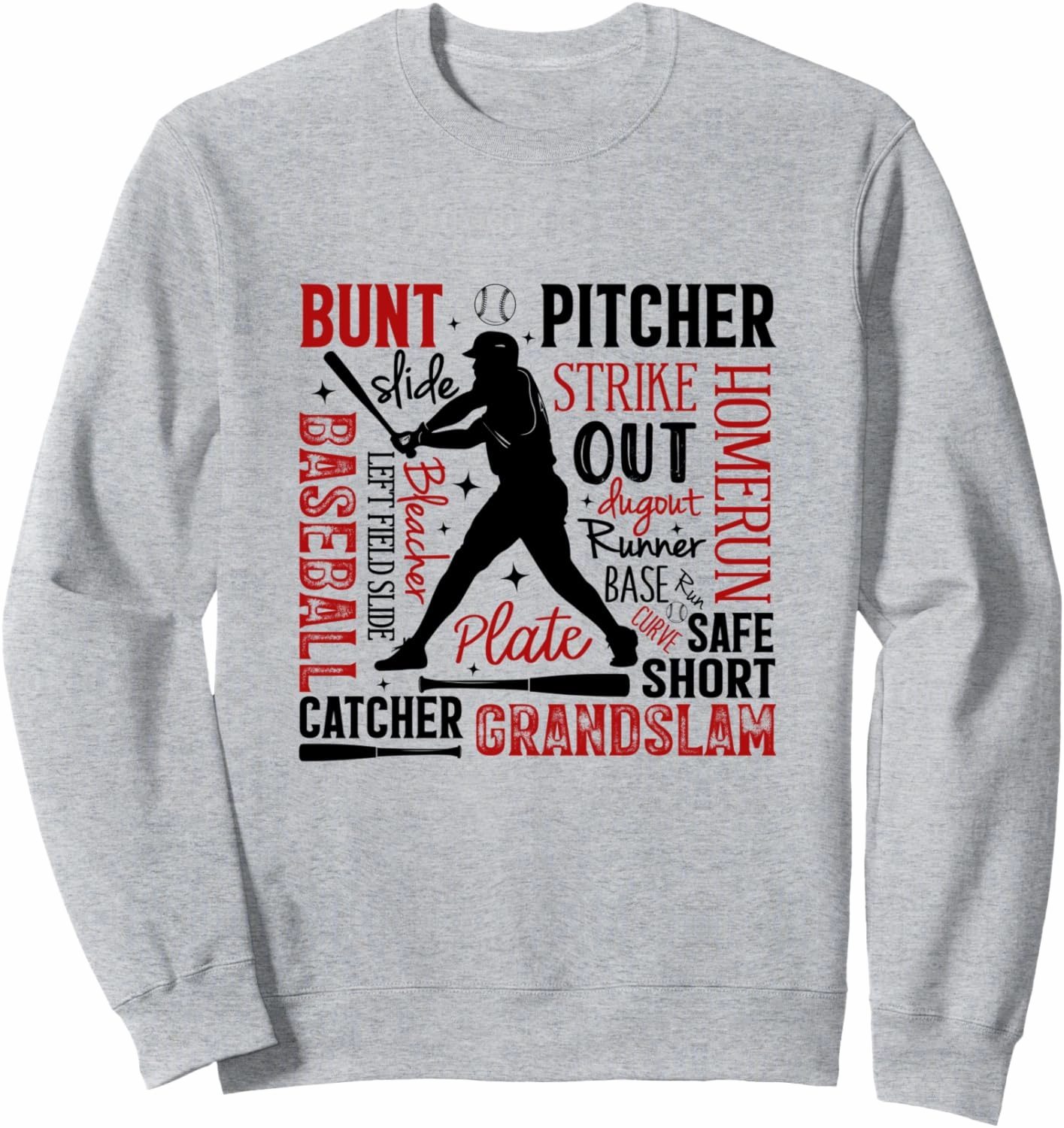Play Ball Baseball Homerun Grand Slam Player Sweatshirt