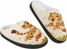 Plush Slippers for Kids House Warm Cozy Fuzzy Non-Slip Cotton Breathable Winter Slippers for Toddler Boys Girls US 9-15