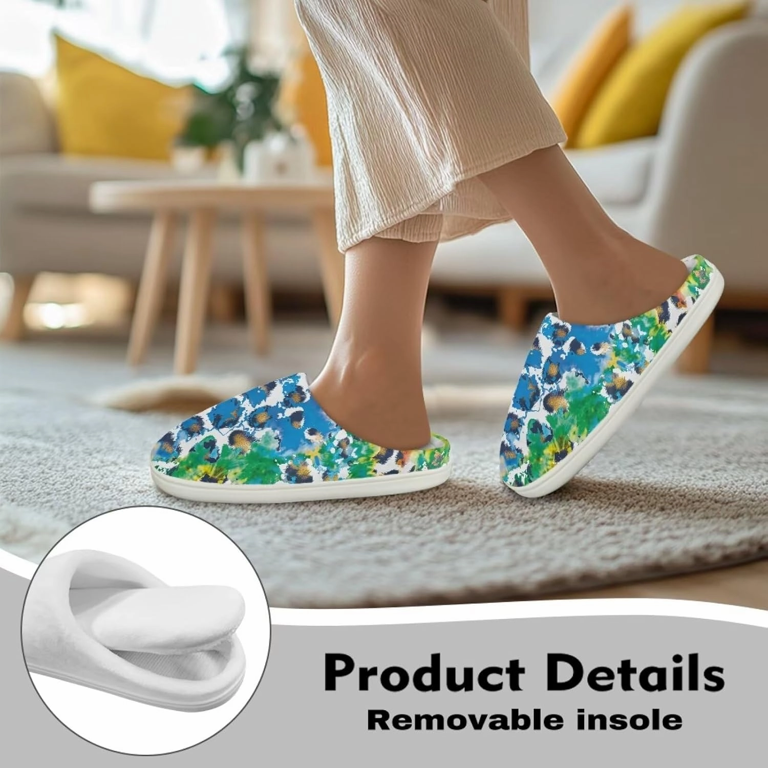 Plush Slippers for Kids Winter Warm Cotton Soft Furry Non-Slip Home Slippers Flannel Breathable Outdoor Slippers for Child US 9-15