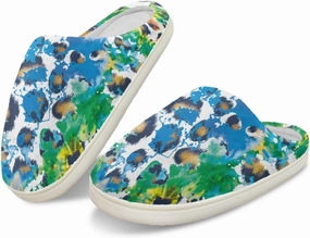 Plush Slippers for Kids Winter Warm Cotton Soft Furry Non-Slip Home Slippers Flannel Breathable Outdoor Slippers for Child US 9-15