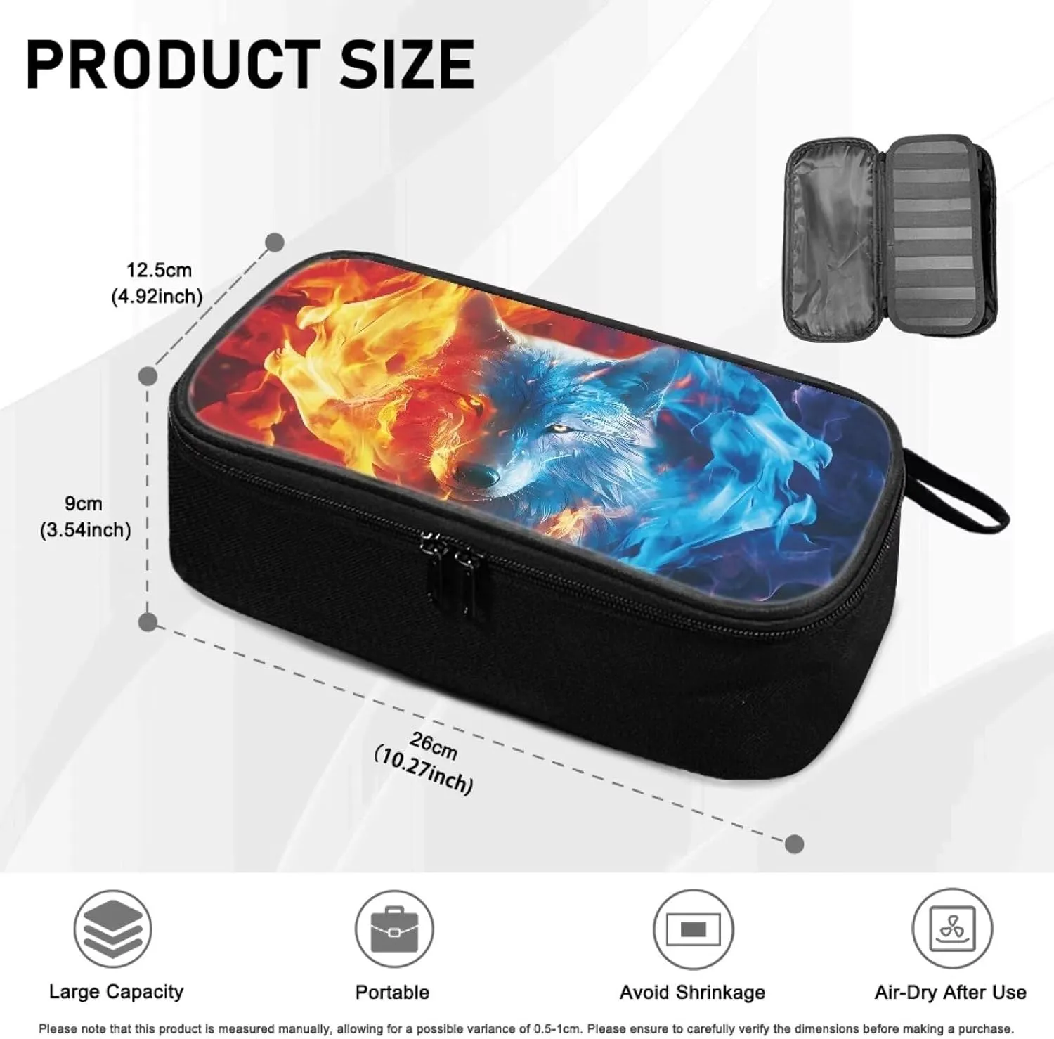 Polyester Golf Accessory Bag Durable Golf Tee Organizer Bag for Men and Women with Multi-Compartment for Ball