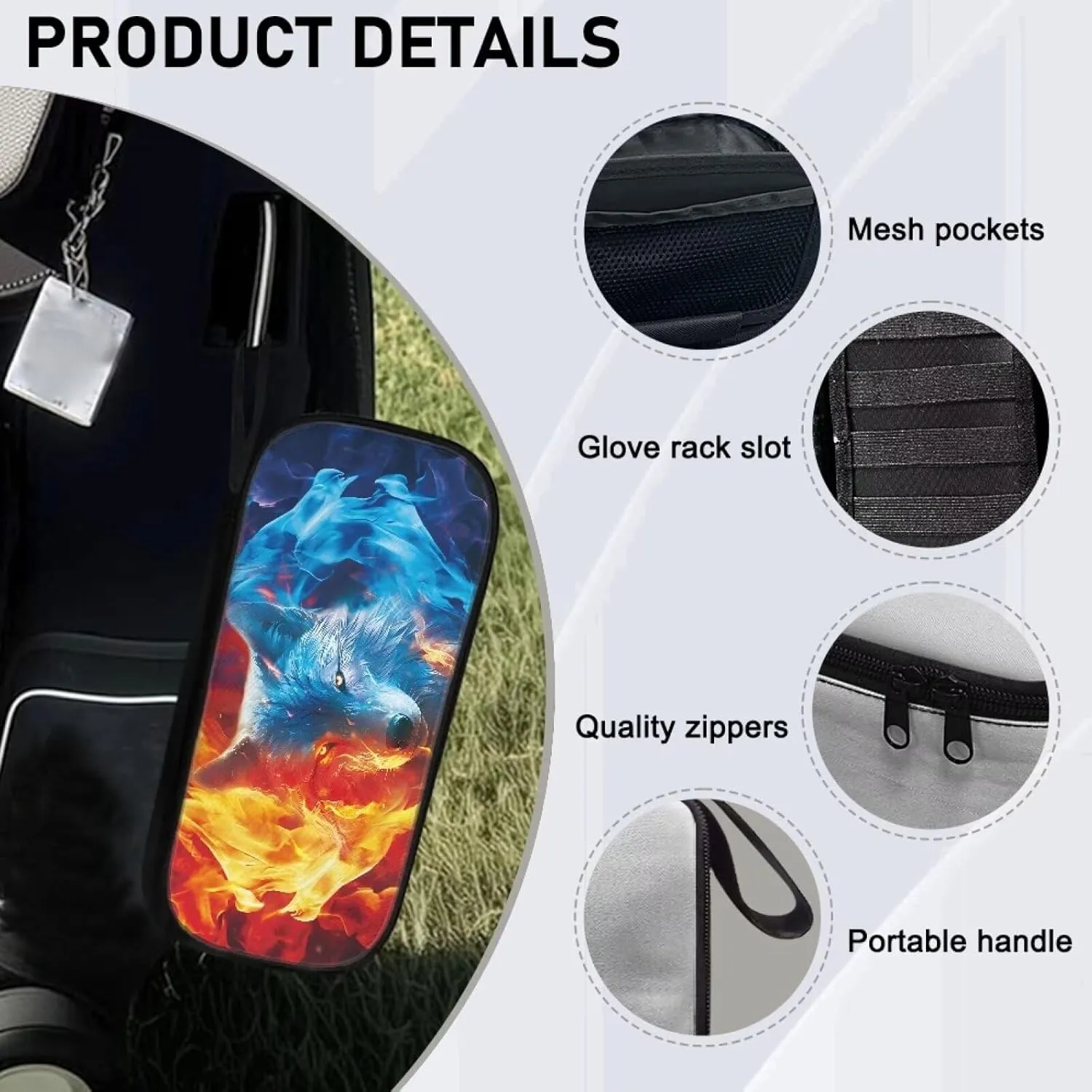 Polyester Golf Accessory Bag Durable Golf Tee Organizer Bag for Men and Women with Multi-Compartment for Ball