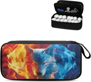 Polyester Golf Accessory Bag Durable Golf Tee Organizer Bag for Men and Women with Multi-Compartment for Ball