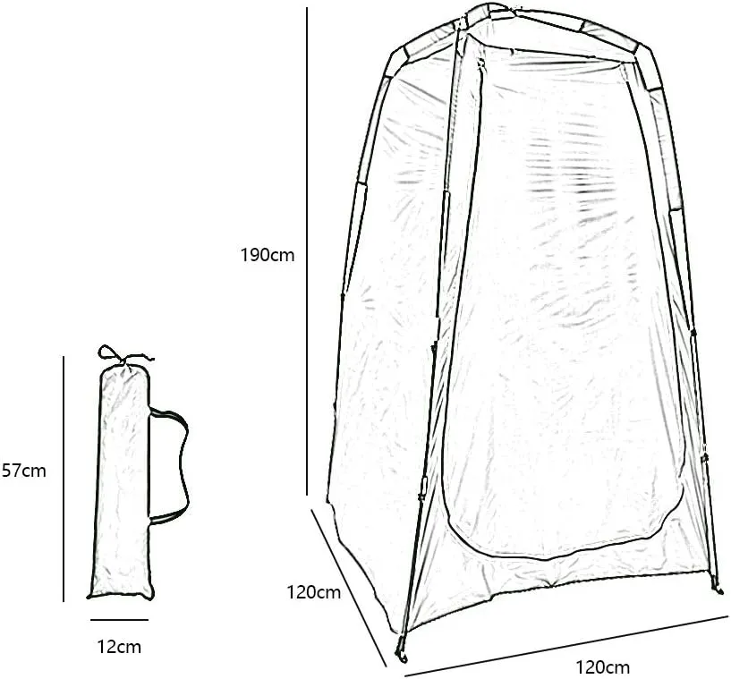 Pop Up Privacy Shower Tent, Quick Set Up Outdoor Shower Tent for Camping, Instant Privacy Tent, Privacy Changing Room Tent, Portable Changing Toilet Tent for Outdoor Camping