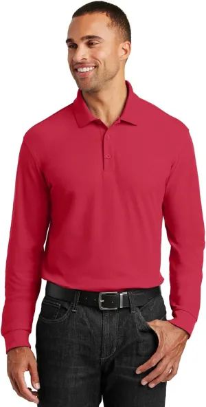 Port Authority Long Sleeve Core Classic Pique Polo