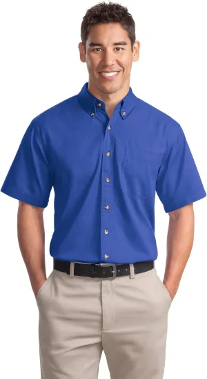 Port Authority Men's Short Sleeve Twill Button-Down Shirt