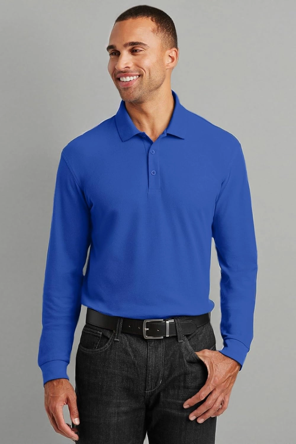 Port Authority Long Sleeve Core Classic Pique Polo