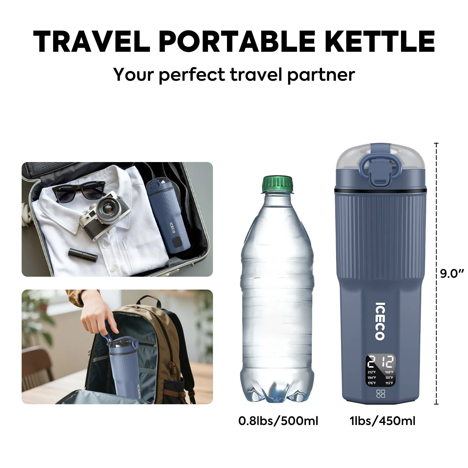 Portable Electric Kettle 12V/24V for Car Use | ICECO