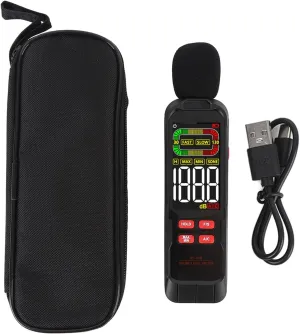 Portable Sound Level Meter LCD Color Screen Backlight Noise Decibel Tester Construction Site Home