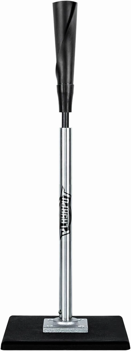 Portable Batting Tee for Baseball/Softball, Height Adjustment from 25-37 inch,Easy Transport Premium Baseball Tee with Rubber Top,Heave Duty Base Hitting Tee for Kids/Youths/Adults