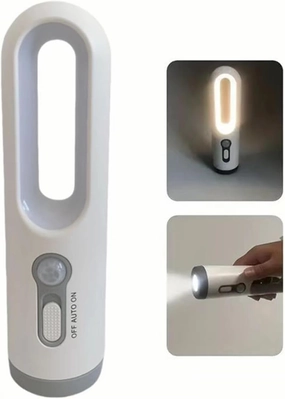 Portable LED Flashlight with Motion Sensor, 3 Modes (Spotlight/Flood/Auto), Waterproof Light, for Outdoor, Camping, Hiking, Emergency Use