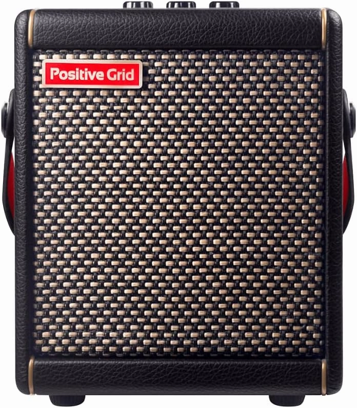 Positive Grid Spark Mini 10W Small Smart Guitar Amp & Bluetooth Speaker | Portable Sound for Guitar Playing at Home or On The Go | Black