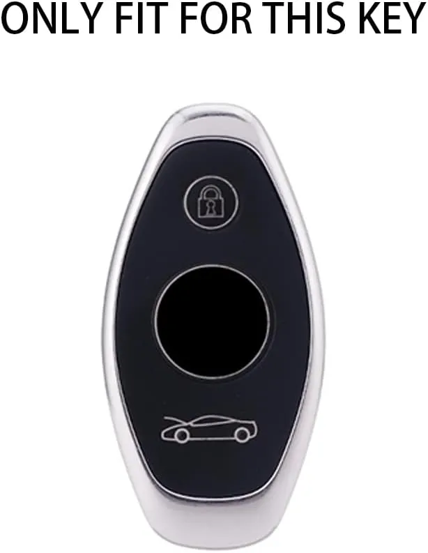 Premium Aluminum Alloy Key Fob Cover Case for Mclaren 675LT 625C 600LT 570GT 720S With Key Chain Red