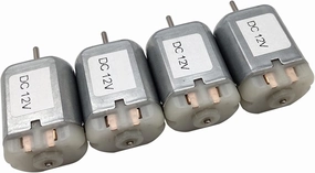 PYouo-DC Motor Micro High Speed Motor, 12V 12500RPM, FC-280PC Mini DC Motors for Car Central Door Lock/Vehicle Rearview Mirror/Toys or Smart Device (Speed(RPM) : 4 PCS)