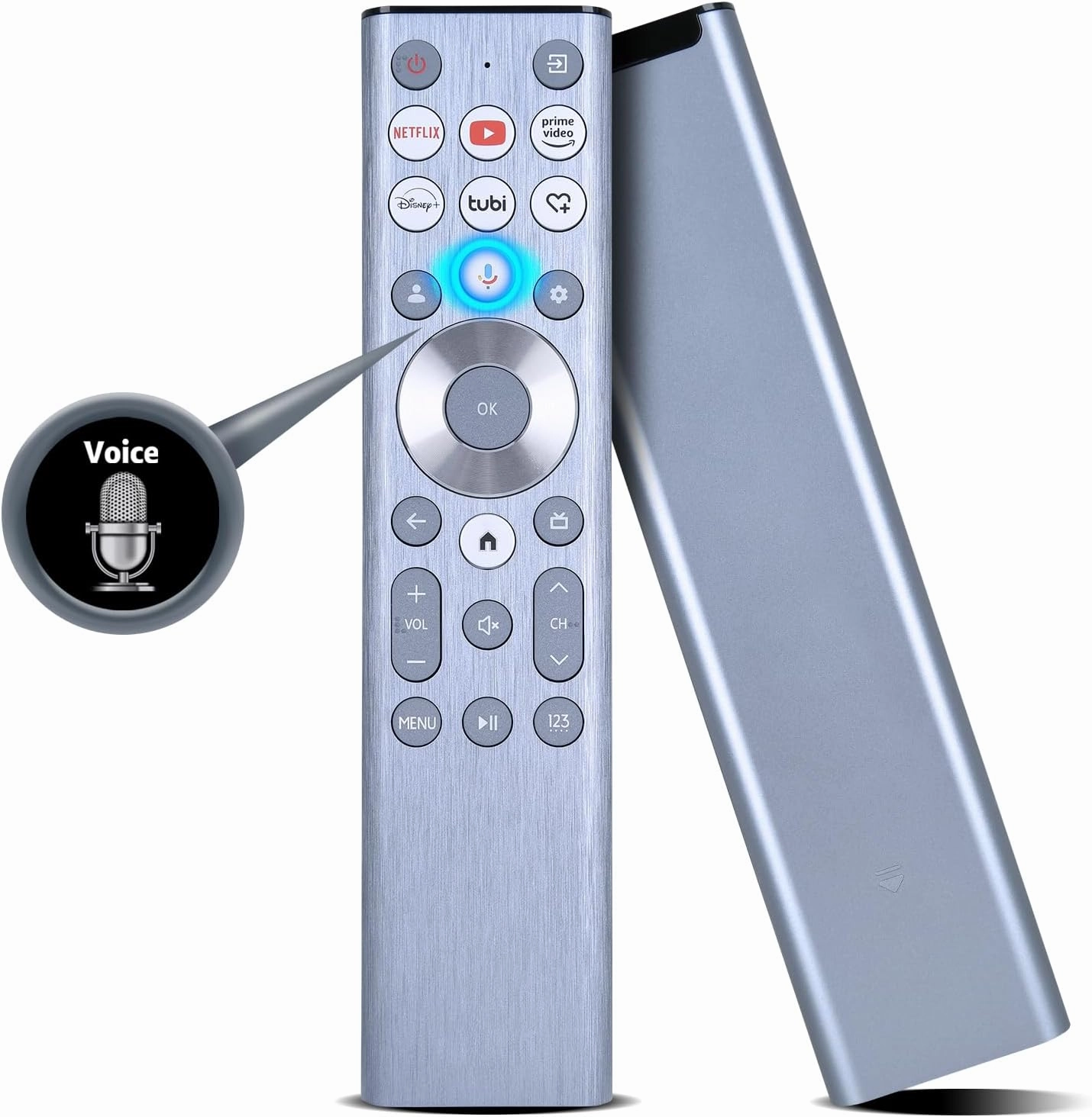 PZL ERF6A80 Replacement Voice Backlit for Hisense TV Remote Control, for Hisense U6/U7/U8/A7 Series Mini-LED ULED 4K UHD Google Smart TV