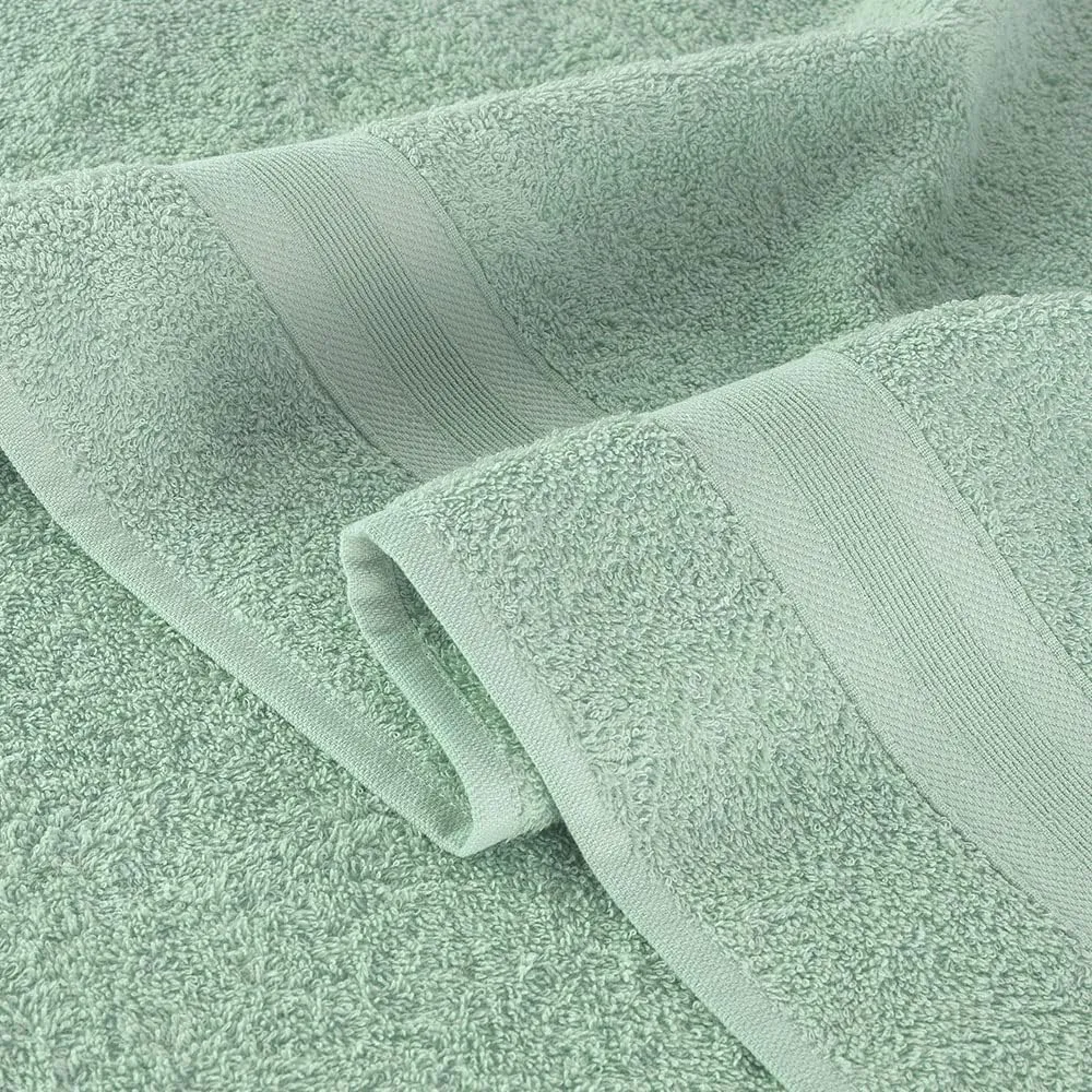 Quick-Dry, Soft & High Absorbent Bath Towels 27"x54" Cotton Turkish Bath Towel Set of 4 | Daily Use 100% Cotton Towels for Bathroom, Gym & More | Bathroom Towels Set (4 Pcs, Green)