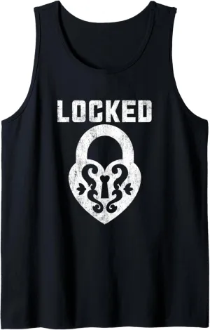 "Locked" Cuckold Chastity BDSM Hotwife Cuckquean Fetish Tank Top