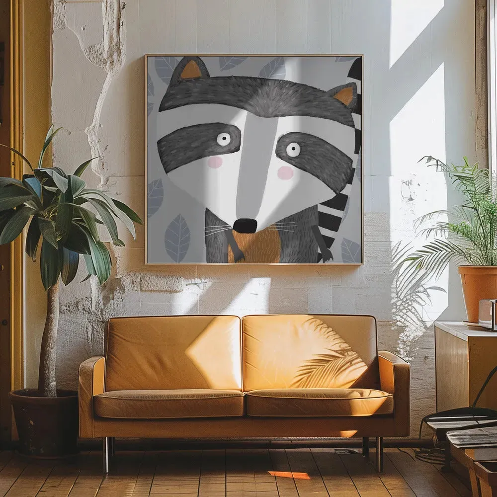 Raccoon Face Drawing
