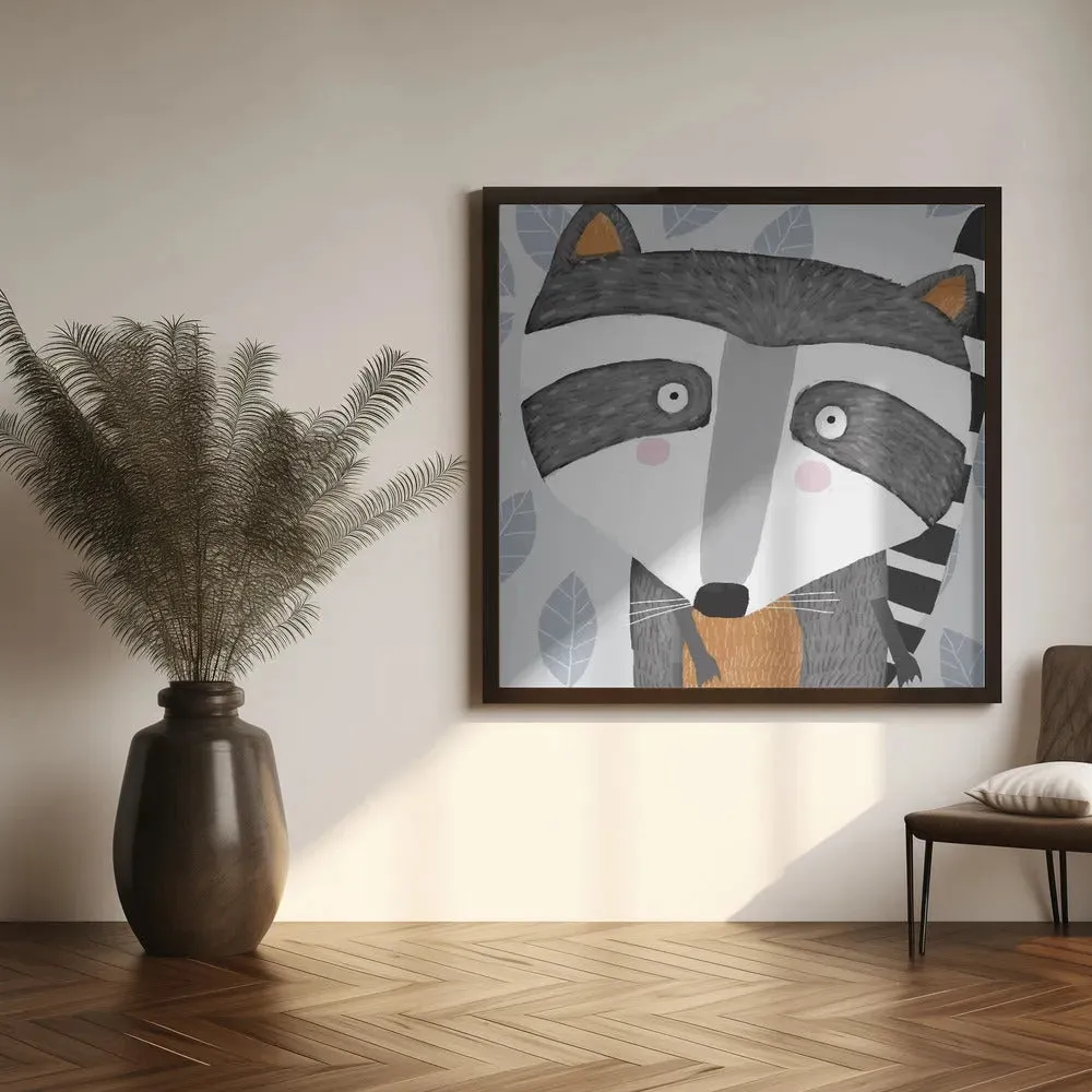 Raccoon Face Drawing