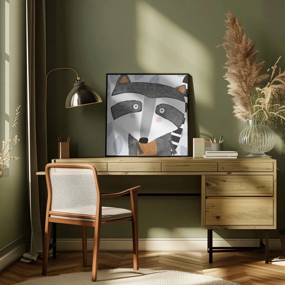 Raccoon Face Drawing