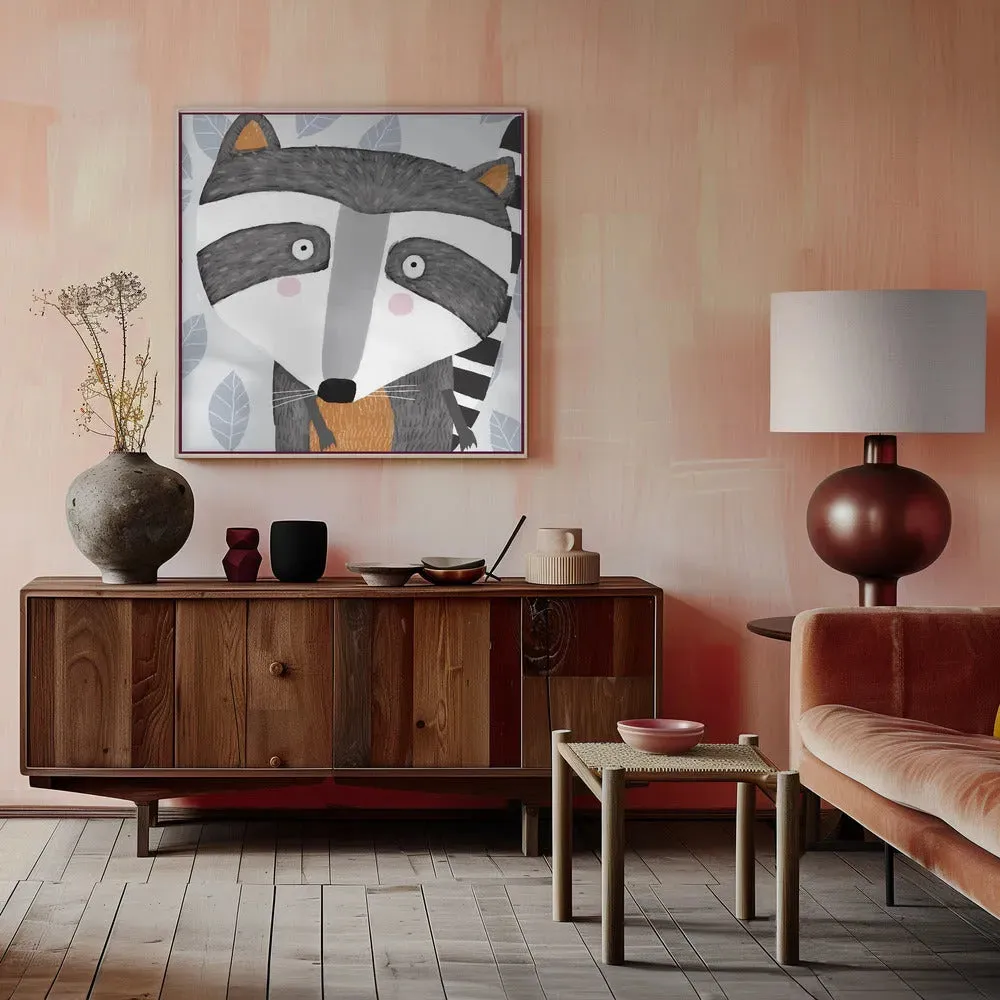 Raccoon Face Drawing