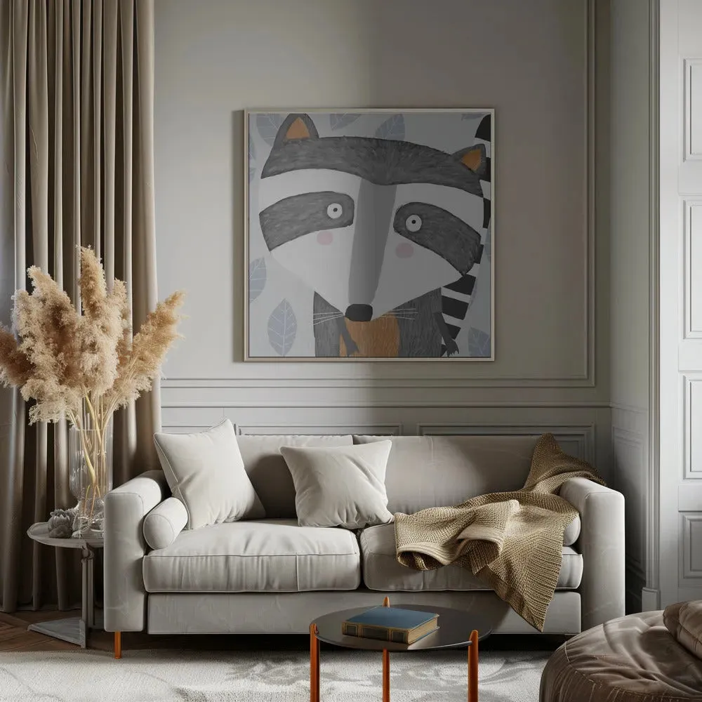 Raccoon Face Drawing