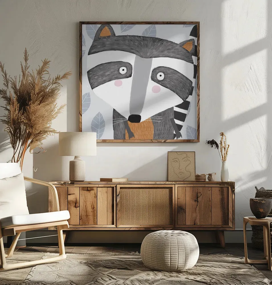 Raccoon Face Drawing