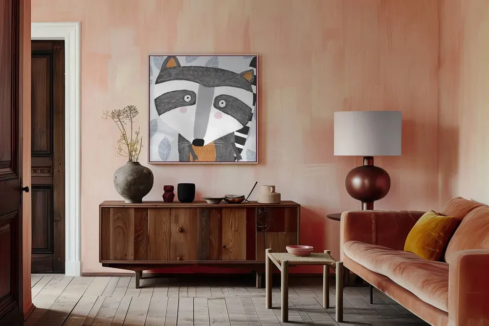 Raccoon Face Drawing