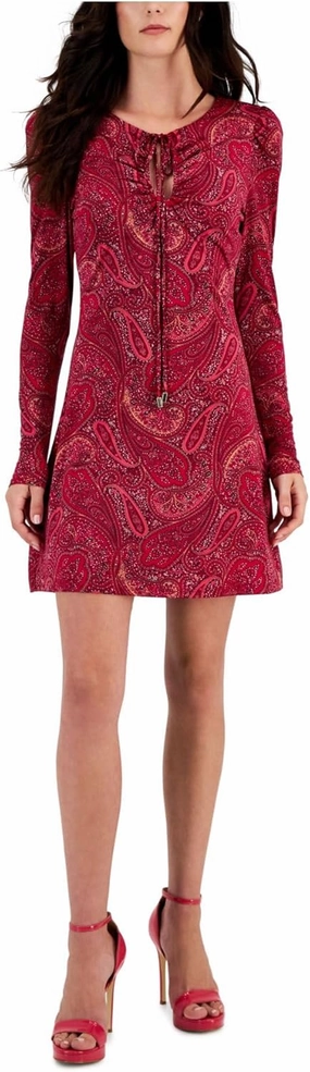 RACHEL Rachel Roy Womens Printed Above Knee Mini Dress