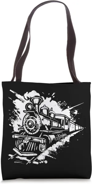 Railroad Color Splotch Railway Tote Bag