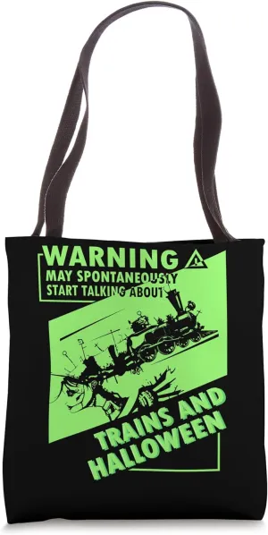 Railroad Train Locomotive Engine Driver - Train Halloween Tote Bag