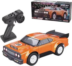 RC Drift Car 1/16 4WD 30KM/H 2.4GHz Remote Control Car High Speed RC Race Cars for Adults, Offroad RTR Speed Control Drifting Vehicles Toy Birthday Gifts (RTR Version/Orange)