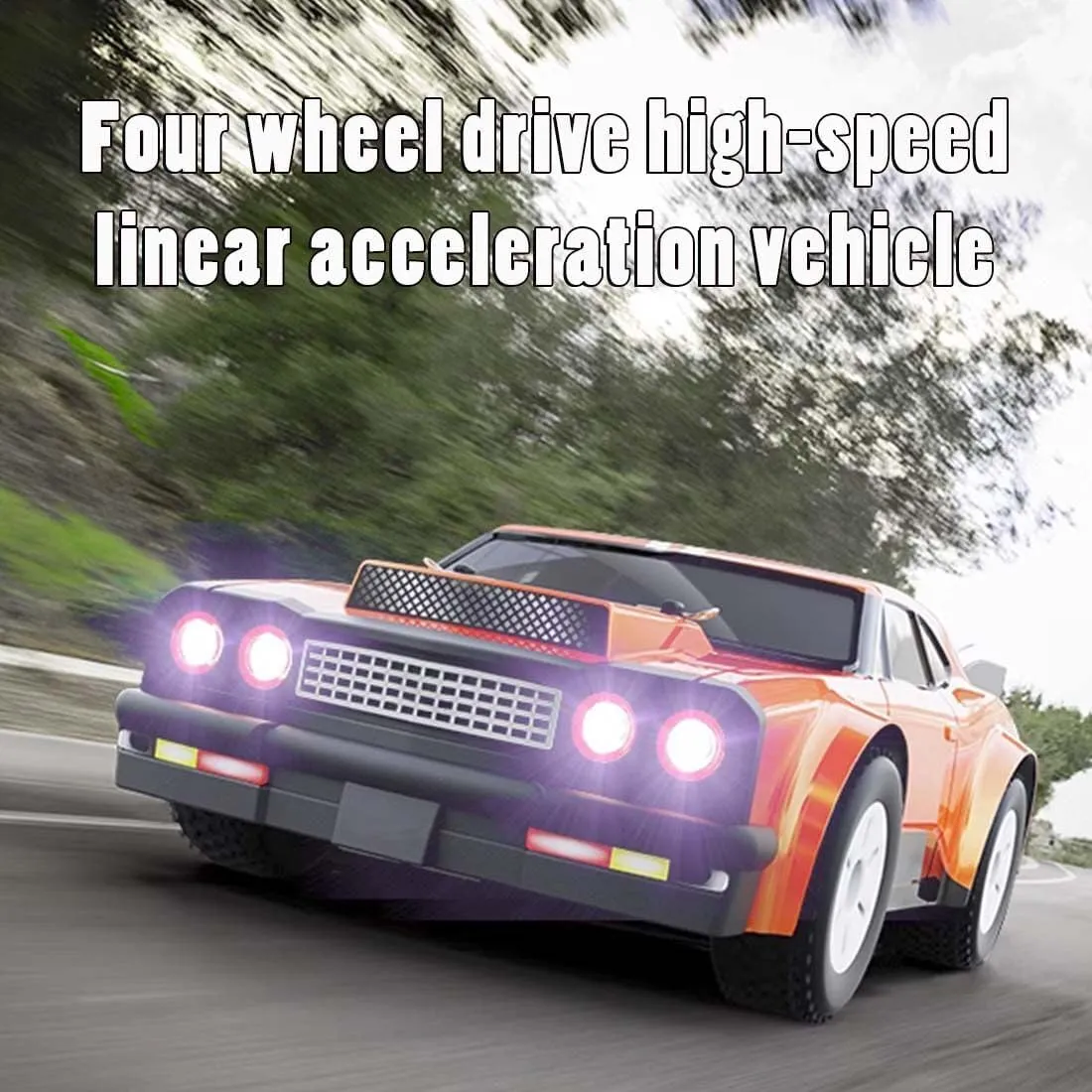 RC Drift Car 1/16 4WD 30KM/H 2.4GHz Remote Control Car High Speed RC Race Cars for Adults, Offroad RTR Speed Control Drifting Vehicles Toy Birthday Gifts (RTR Version/Orange)