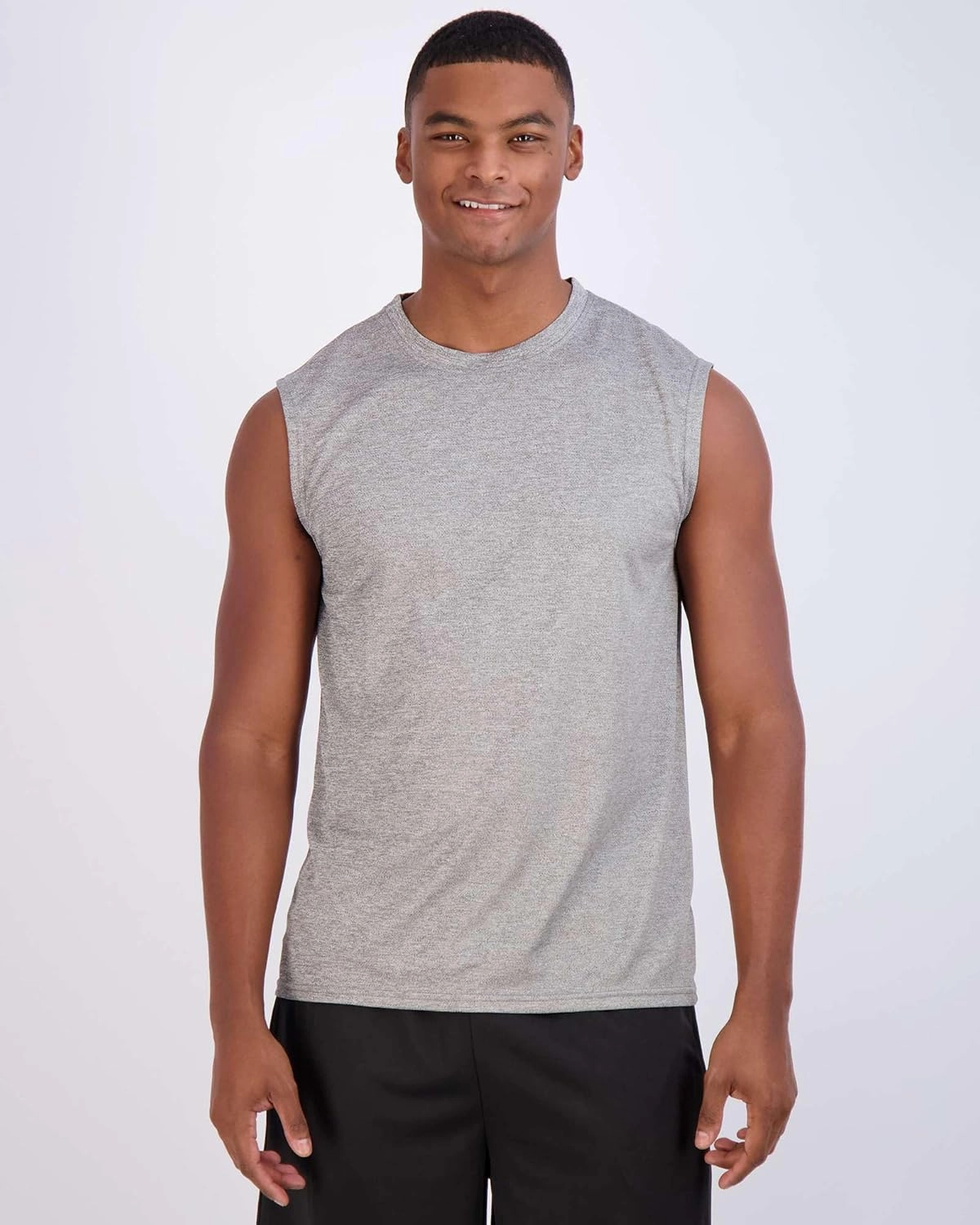 Real Essentials 5 Pack: Men's Mesh Active Athletic Tech Tank Top - Workout & Training Activewear (Available in Big & Tall)