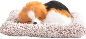 Realistic Small Beagle Dog Plush, Kawaii Fluffy Hand Size Animal Decorations for Inside