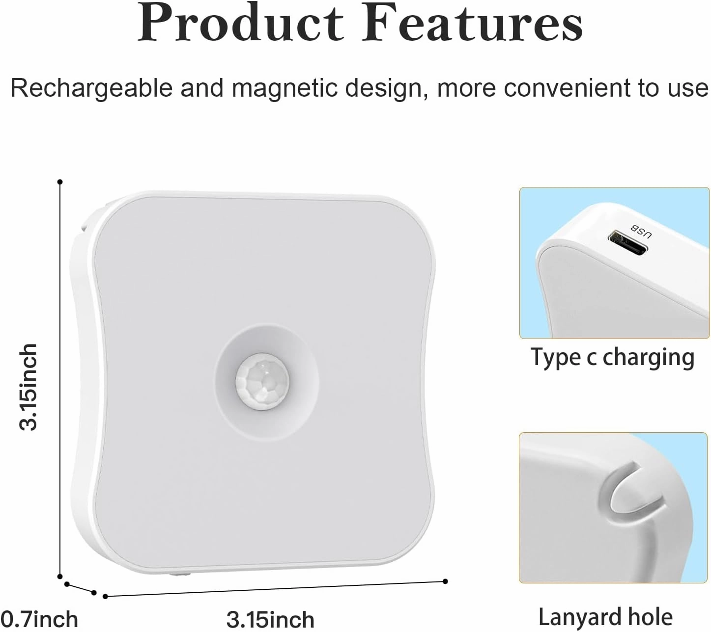 Red Motion Sensor Night Light Rechargeable Battery Operated Lights Magnetic Red Light Night Lights for Sleep Aid, Bathroom, Hallway, Stair, Bedroom, Kids Room, 4 Pack