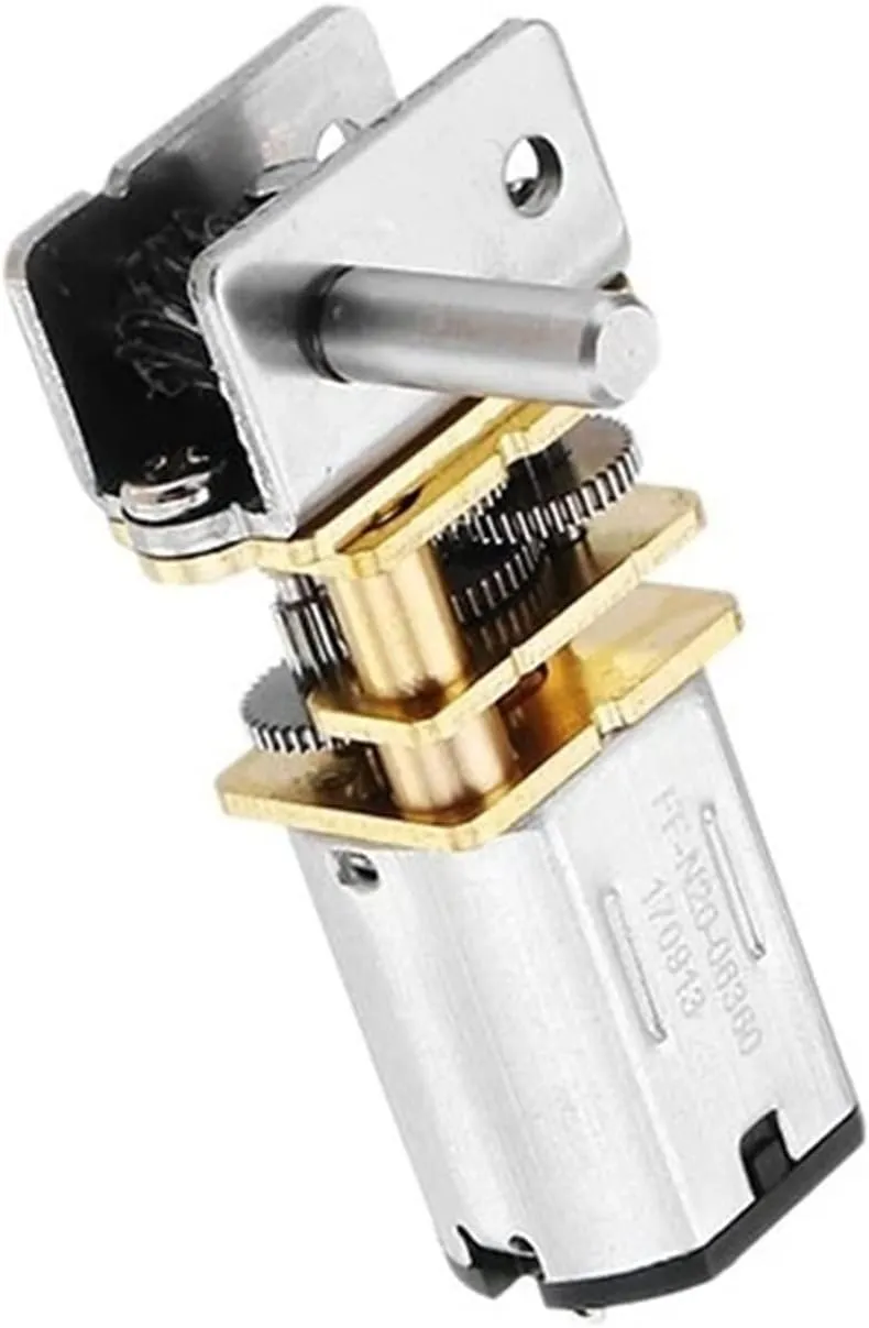 Reduction Rotating Mini N20 Geared Motor, Low RPM Electric Small Motor for Smart Car Electric Lock, GW12N20 Self Locking Worm Gear Motor Hobby Geared (Size : 60RPM)
