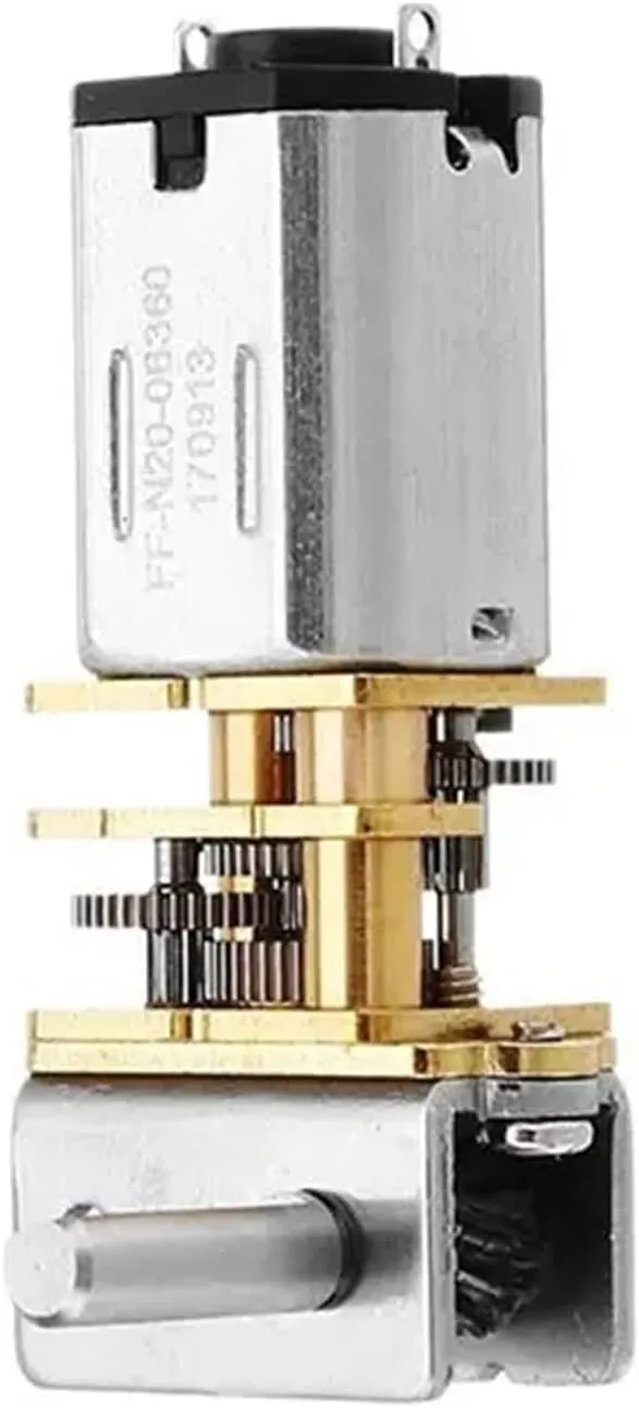 Reduction Rotating Mini N20 Geared Motor, Low RPM Electric Small Motor for Smart Car Electric Lock, GW12N20 Self Locking Worm Gear Motor Hobby Geared (Size : 60RPM)