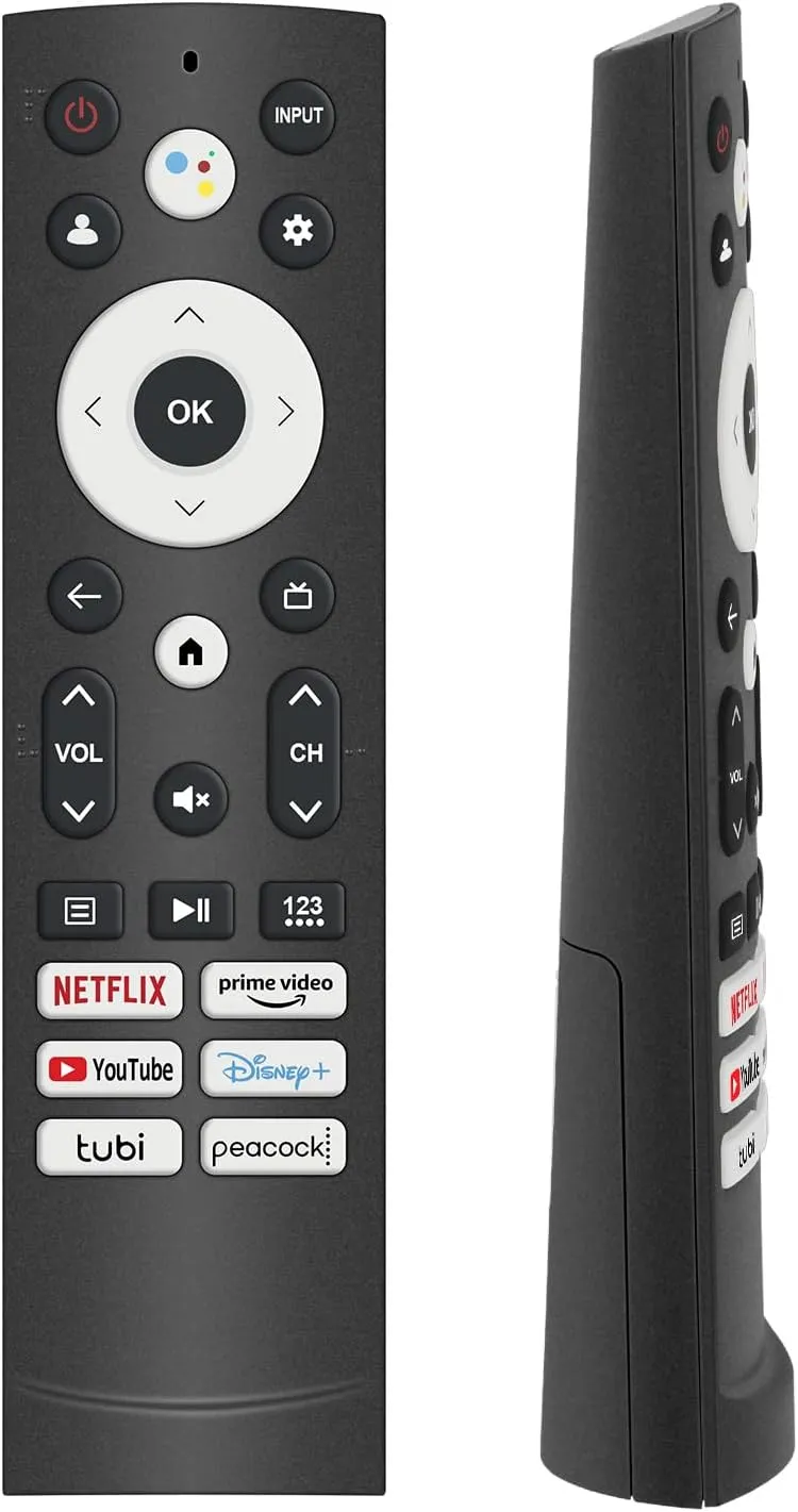 Replacement for Hisense tv Remote, ULED Google tv Remote, with Voice-Control, Bluetooth. Compatible with Hisense 4K ULED Google TV, Mini-LED/ULED Google TV. 1 Year Warranty.