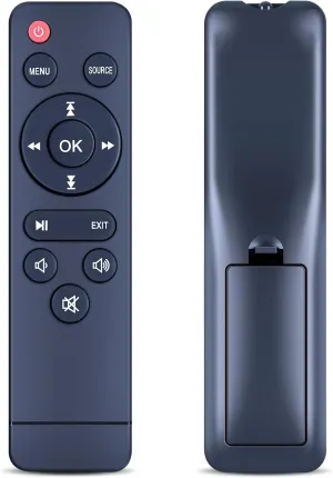 Replacement Remote Control for TMY Movie Projector V88 V78 V08 V68 V28 PT-06 V78, Compatible with PANSEBA HI-04, for M10 DR.J Professional Mini Projector AK-40 AK-30 AK-50 PJ0911