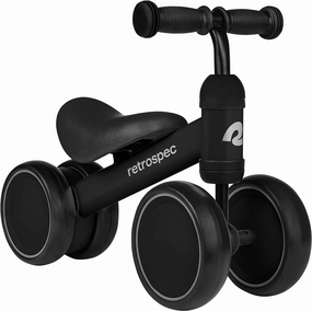 Retrospec Cricket Baby Walker 4-Wheel Balance Bike for Ages 12-24 Months Toddlers | First Birthday Gift - Toddler Bicycle Toy for 1 Year Old’s - Ride On Toys for Boys & Girls