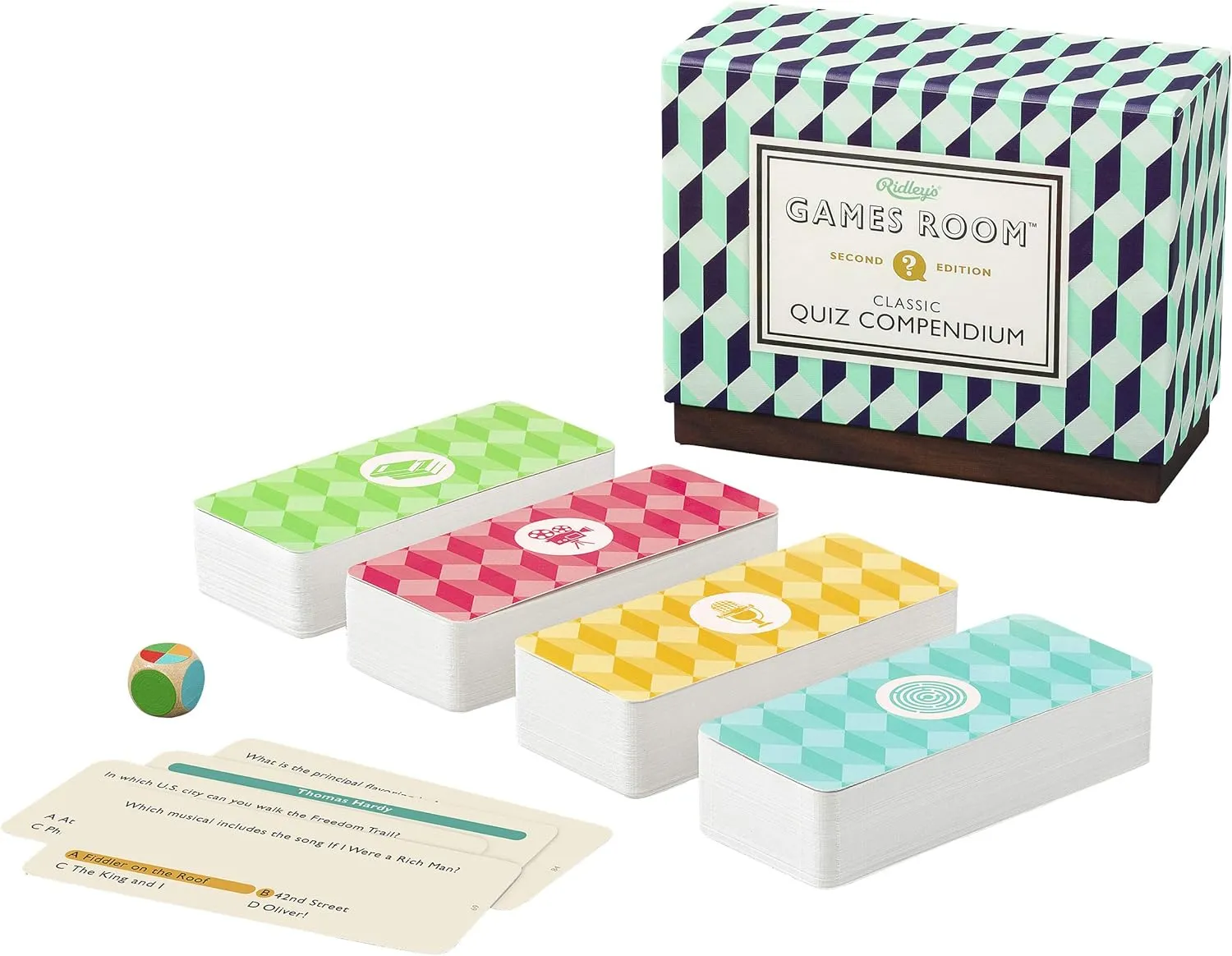 Ridley’s Classic Quiz Compendium – After Dinner Trivia Game for 2  Players – Includes 70 Unique Questions Cards – Fun Family Game – Makes a Great Gift