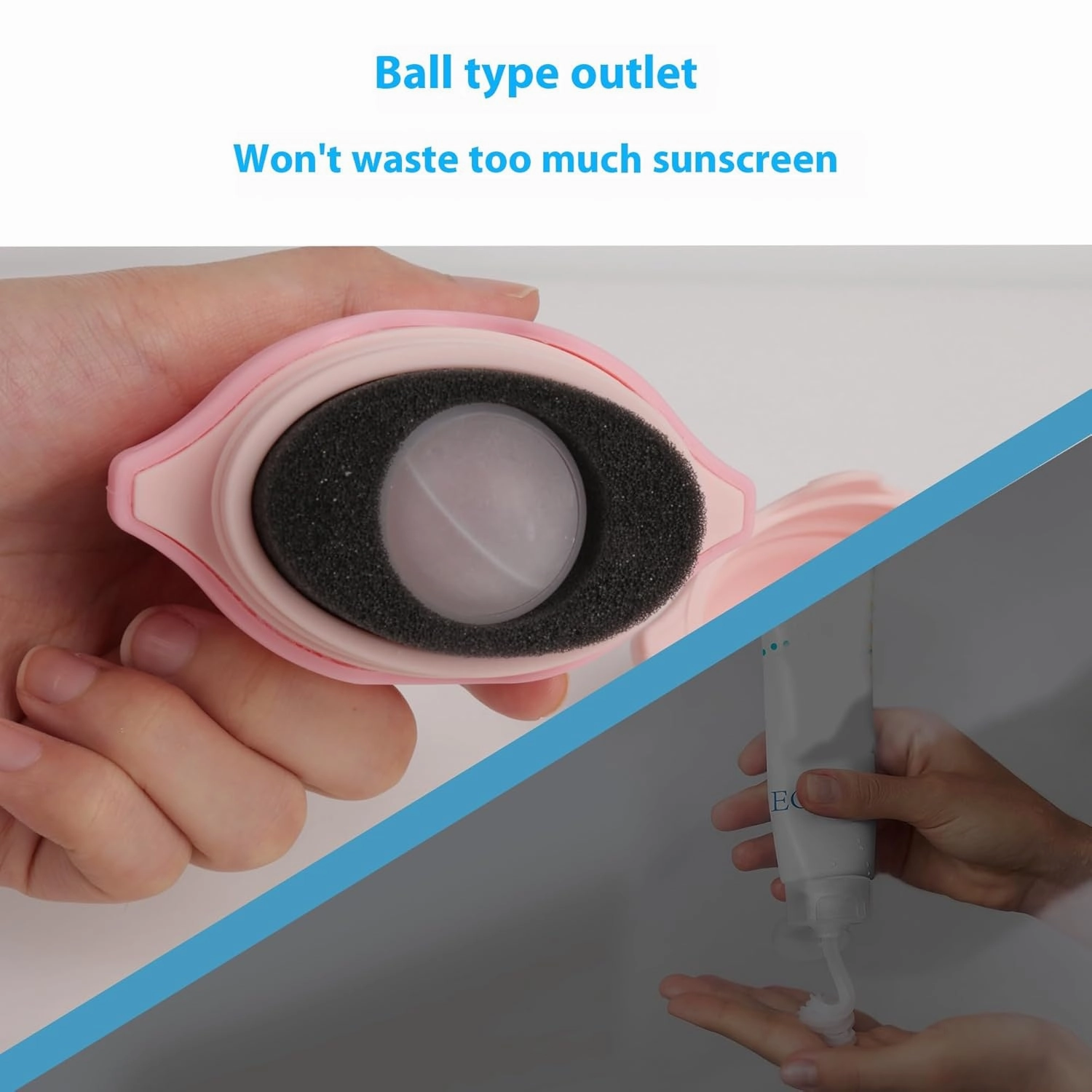 Roll-On Sunscreen Applicator – A mess-free way to apply sunscreen. Compact, portable, and great for kids & adults. Includes protective caps(Purple)