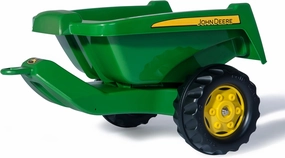 rolly toys John Deere Tipper Trailer with Rear Tipping for Pedal Tractor, Youth Ages 3 