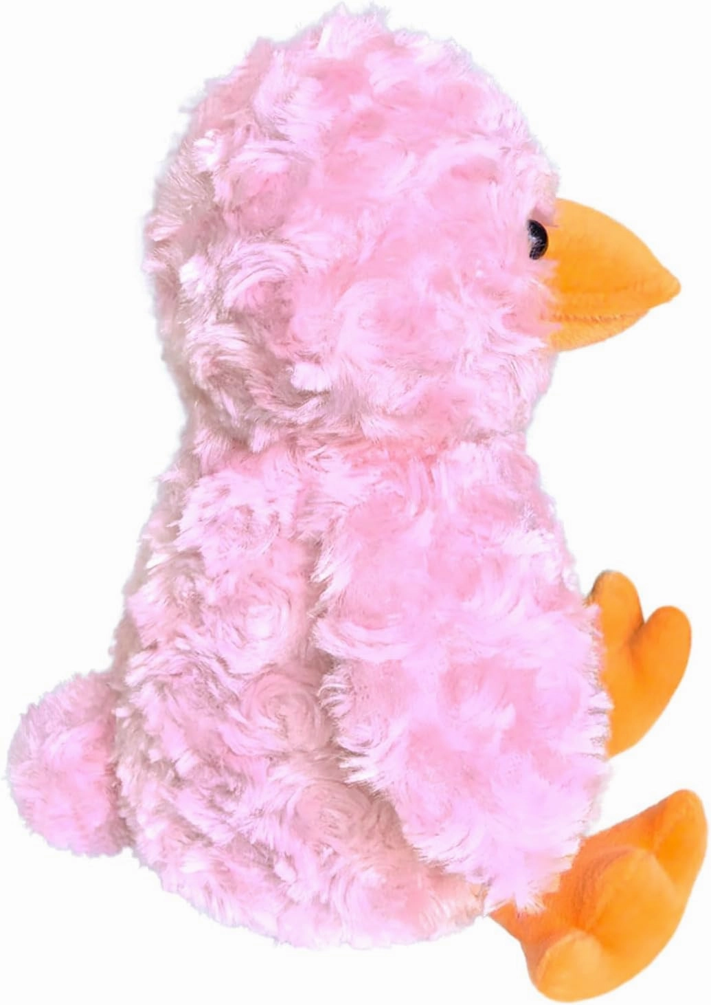 Rose Duck Plush Stuffed Animal, Cute Furry Pink Duck Toy, Soft Cuddly Plushie Hugger Toy for Boys Girls, Gifts for Kids or Girlfriend, 9 Inches