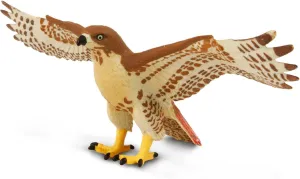 Safari Ltd. Red-Tailed Hawk Figurine - Detailed 5.75" Plastic Model Figure with Wingspan - Fun Educational Play Toy for Boys, Girls & Kids Ages 3 