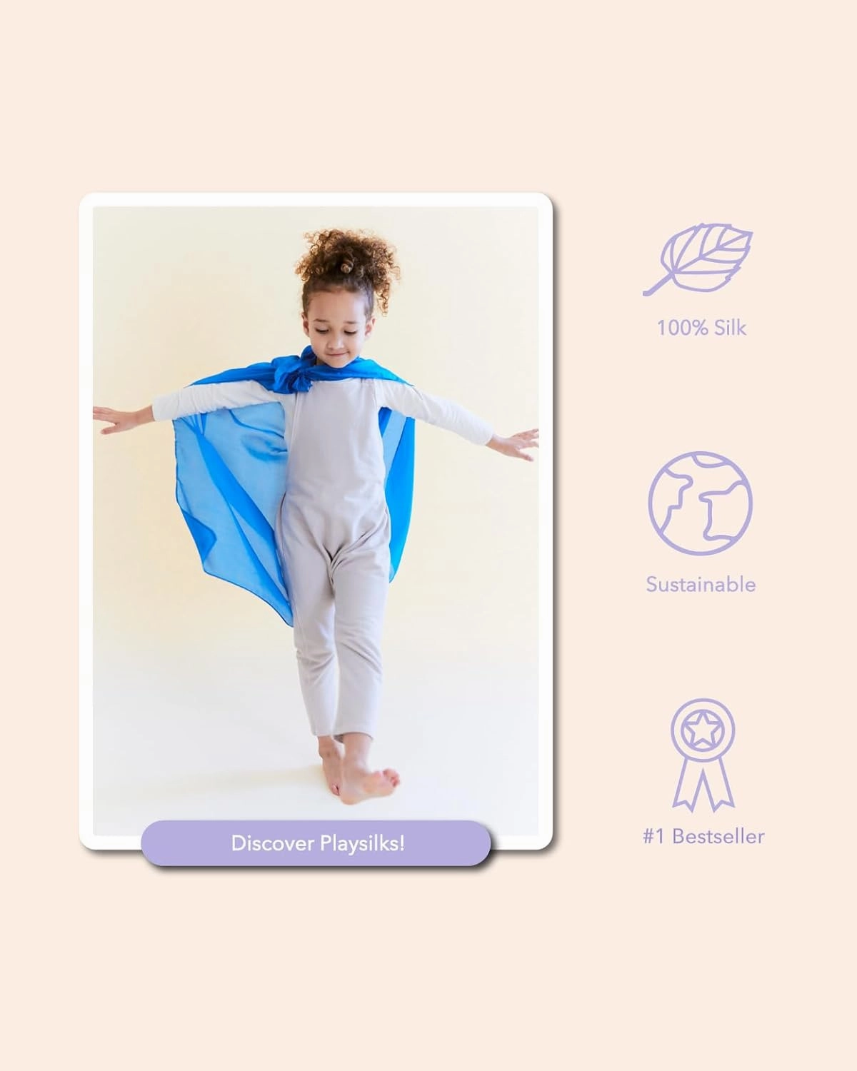 Sarah's Silks Playsilk - 100% Real Silk, Hand Dyed, Bright Colored Play Scarves | Montessori and Waldorf Toys for Dress up, Imaginative, and Pretend Play (35" x 35")